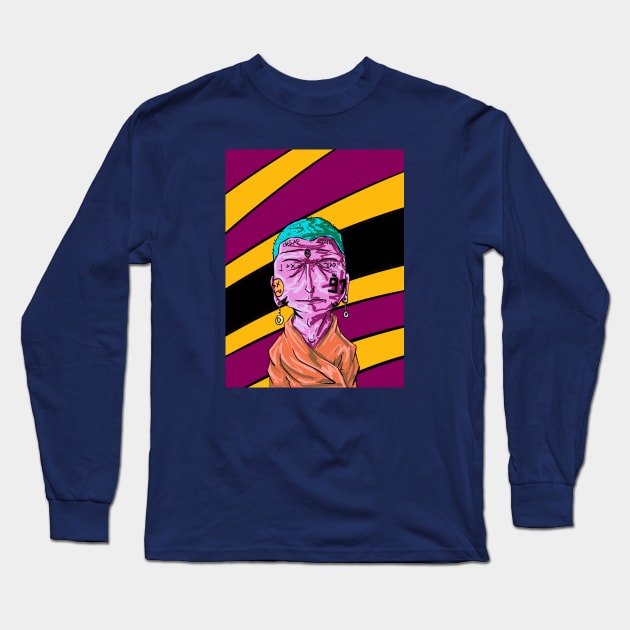 "Nain Tu Wan" FACES COLLECTION Long Sleeve T-Shirt by mikiad